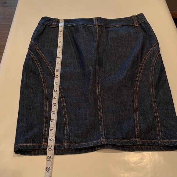 R.E.D. Valentino Denim Pencil Skirt Size 42 EUR 6 US - Picture 12 of 16